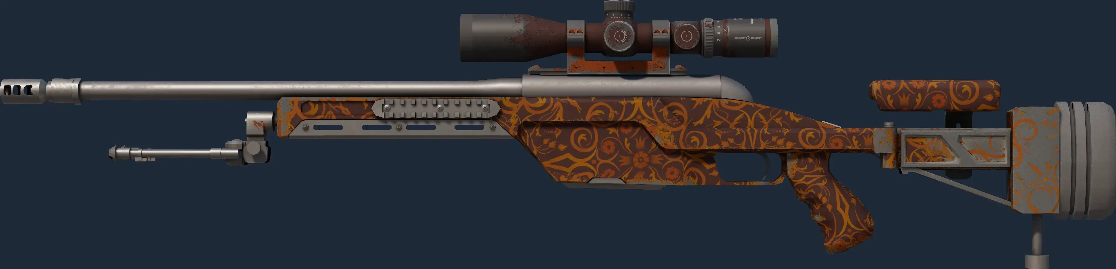 Orange Filigree (well worn) Preview