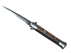 ★ Stiletto Knife \| Damascus Steel (Factory New)