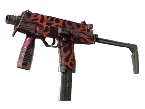 StatTrak™ MP9 \| Ruby Poison Dart (Well-Worn)