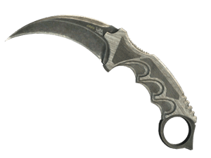 ★ Karambit \| Black Laminate (Battle-Scarred)