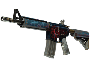 M4A4 \| Spider Lily (Battle-Scarred)