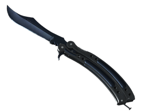 ★ Butterfly Knife \| Blue Steel (Battle-Scarred)