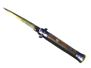 ★ Stiletto Knife \| Case Hardened (Well-Worn)