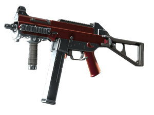 UMP-45 \| Crimson Foil (Minimal Wear)