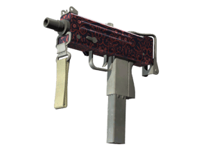 MAC-10 \| Red Filigree (Minimal Wear)
