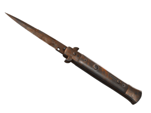 ★ Stiletto Knife \| Rust Coat (Battle-Scarred)