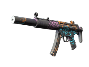 MP5-SD \| Neon Squeezer (Battle-Scarred)