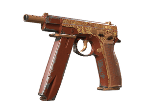 CZ75-Auto \| Honey Paisley (Field-Tested)