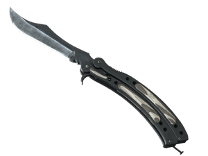 ★ Butterfly Knife \| Black Laminate (Minimal Wear)